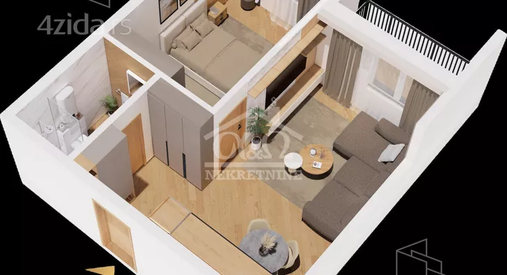 Jednosoban stan | 4zida