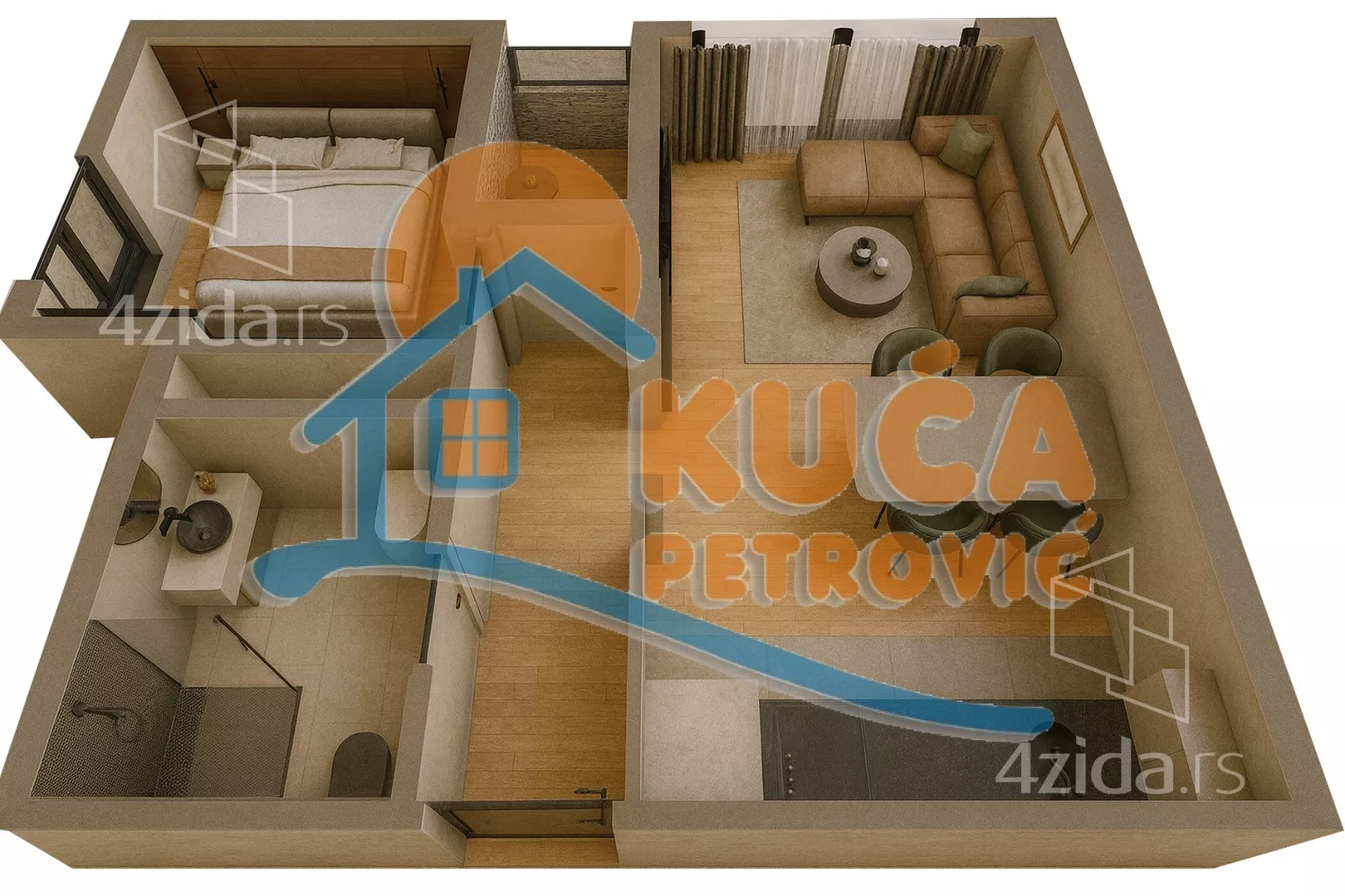 Jednoiposoban stan | 4zida