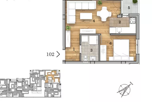 Dvosoban stan | 4zida