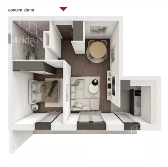 Trosoban stan | 4zida