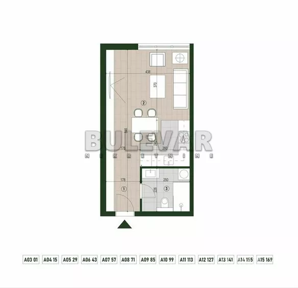 Jednosoban stan | 4zida