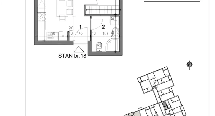 Jednoiposoban stan | 4zida