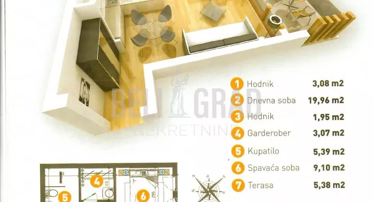 Dvosoban stan | 4zida