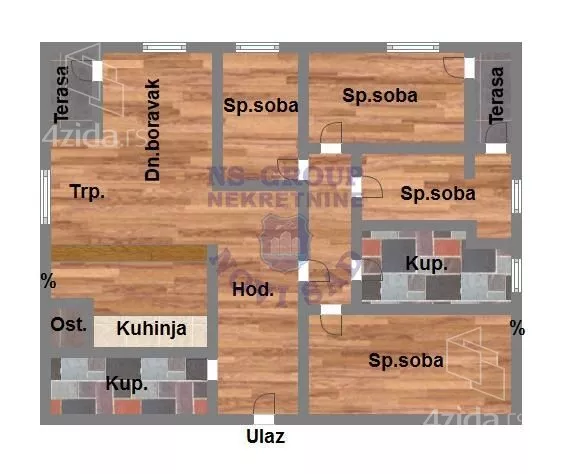 Petosoban stan | 4zida