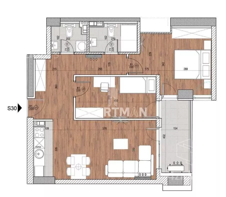 Trosoban stan | 4zida