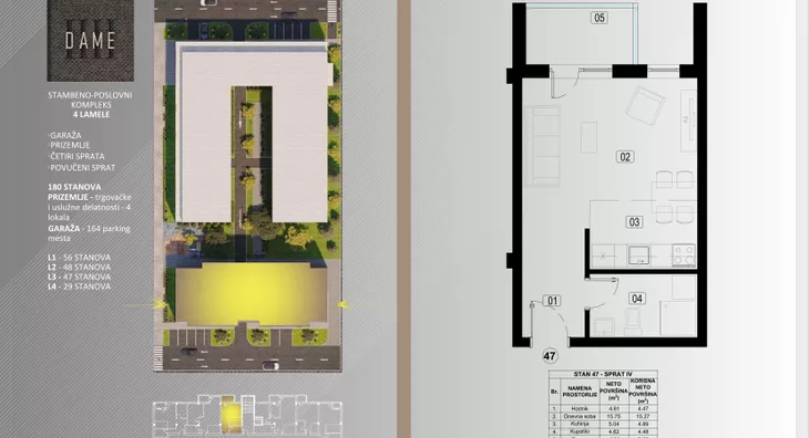 Jednosoban stan | 4zida