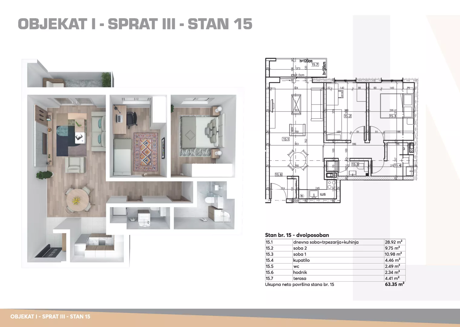 Trosoban stan | 4zida