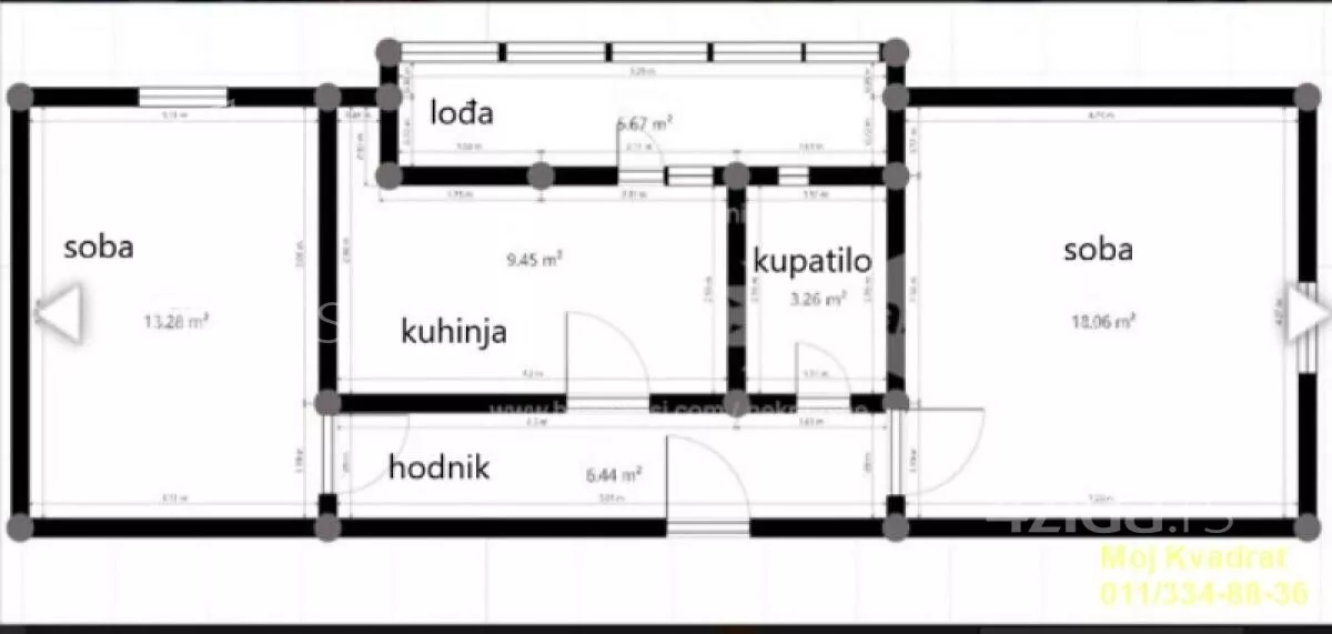 Dvosoban stan | 4zida