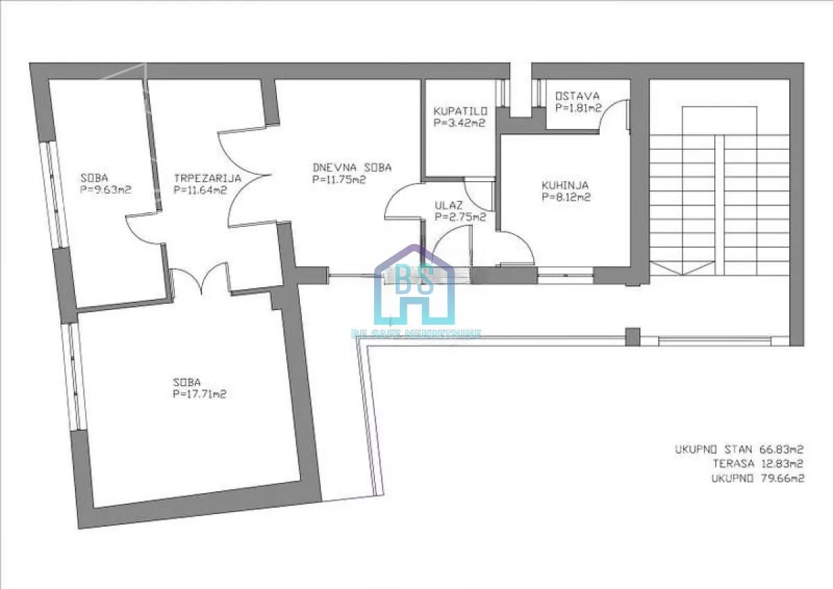 Trosoban stan | 4zida
