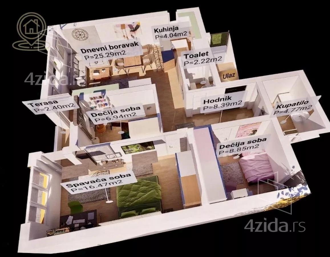 Četvorosoban stan | 4zida