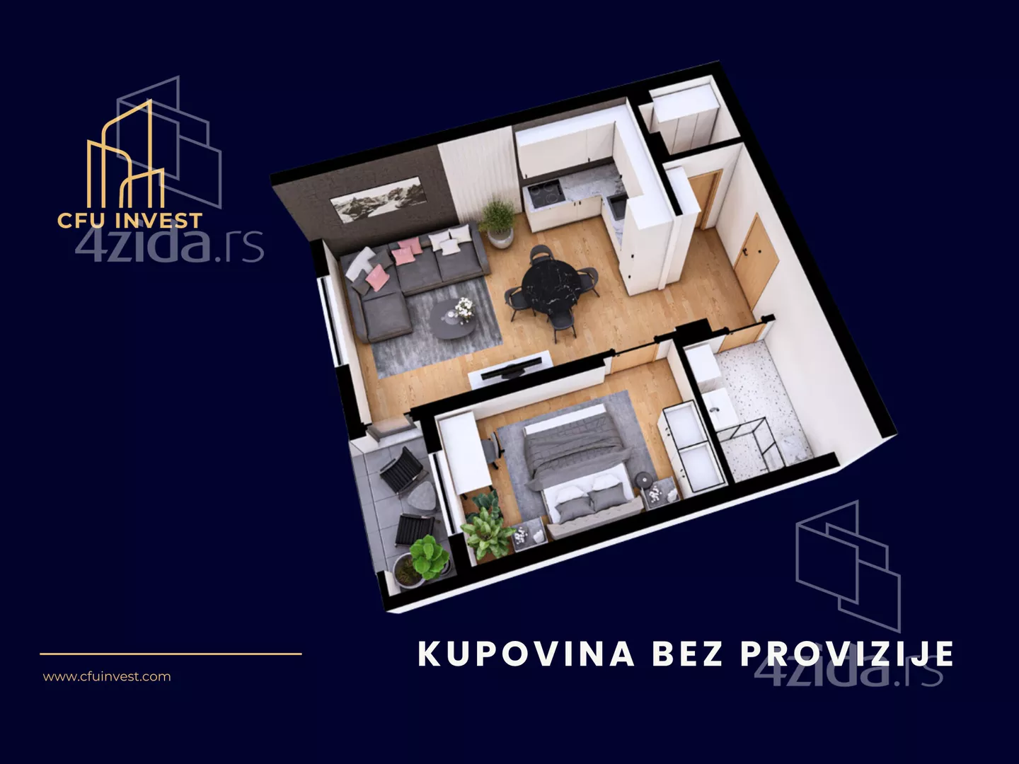 Dvosoban stan | 4zida