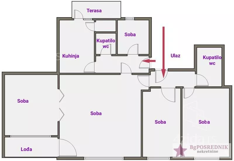 Petosoban stan | 4zida