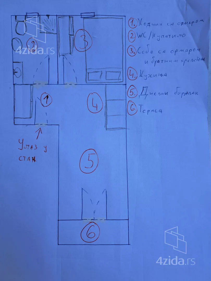 Jednosoban stan | 4zida