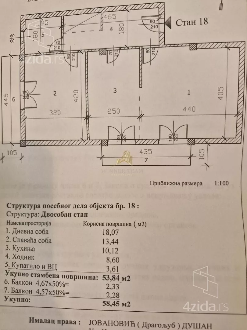 Dvosoban stan | 4zida