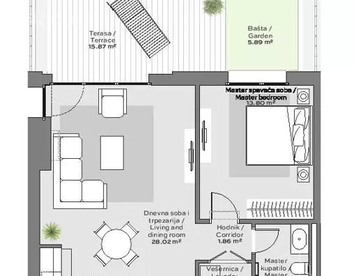 Dvosoban stan | 4zida