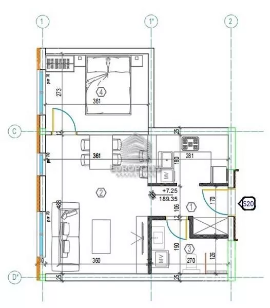 Jednoiposoban stan | 4zida