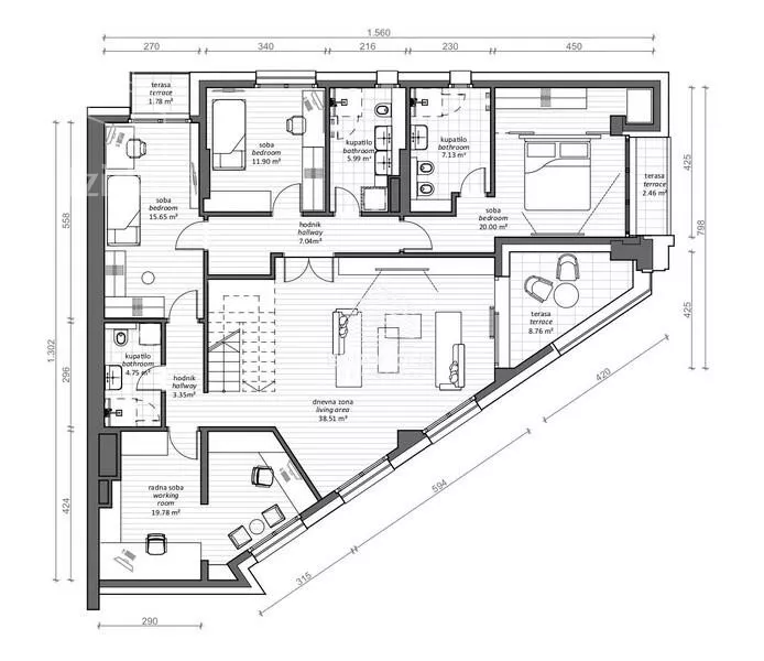 Petosoban stan | 4zida
