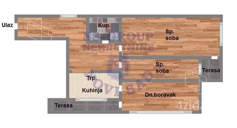 Trosoban stan | 4zida