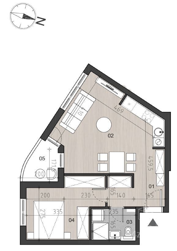 two-room apartment for sale, Rada Neimara 75, 155.000€, 47m² — photo