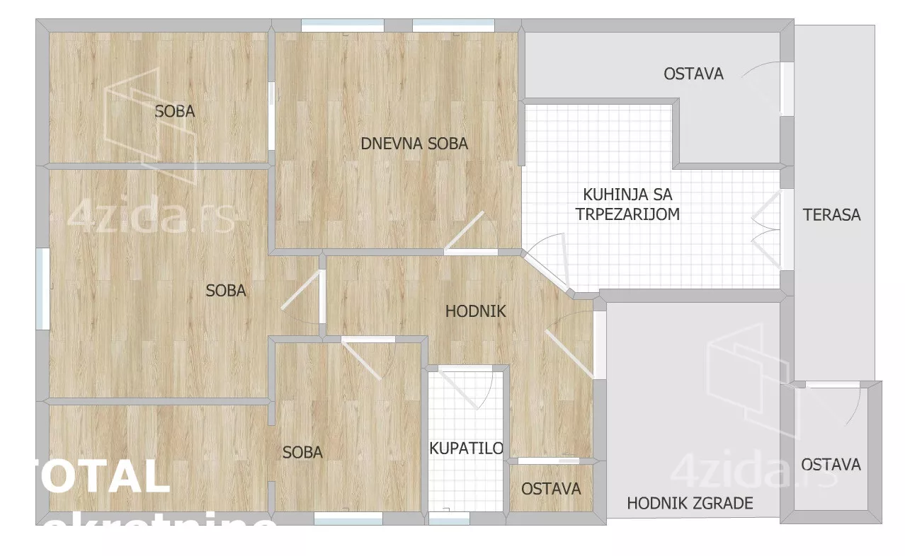 Trosoban stan | 4zida