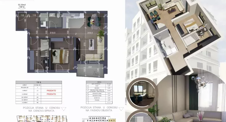 Trosoban stan | 4zida