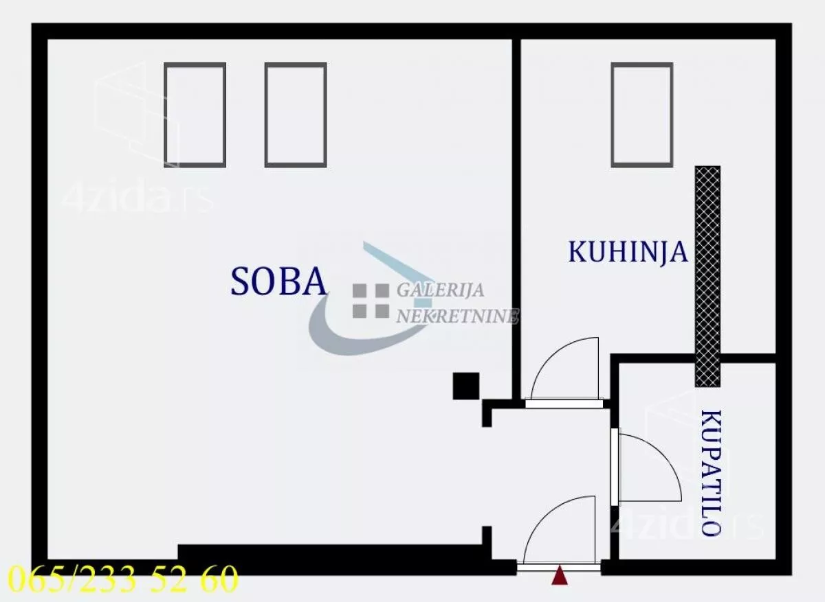 Jednosoban stan | 4zida