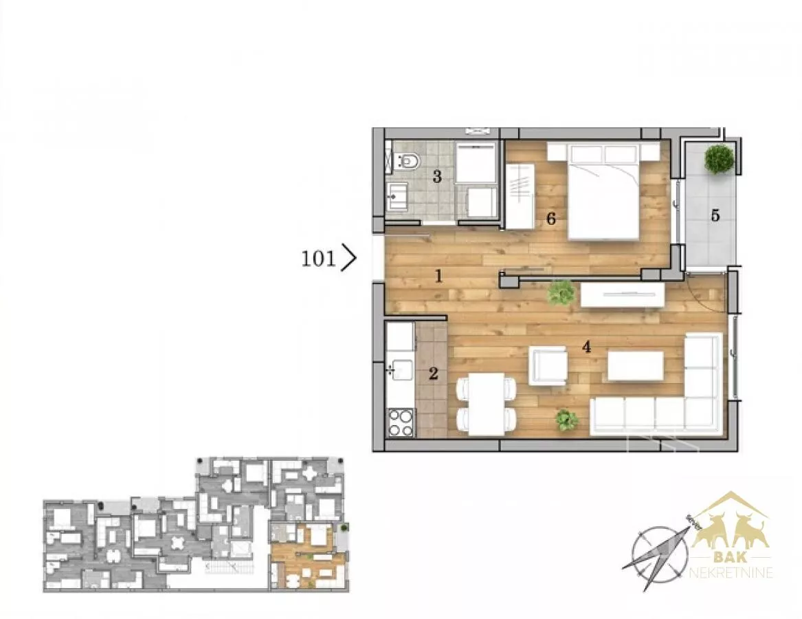 Dvosoban stan | 4zida