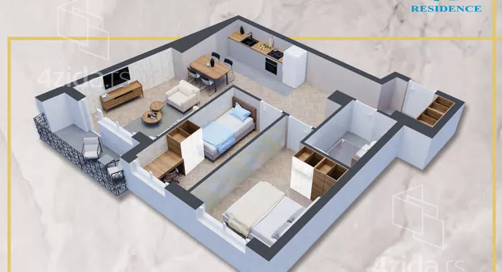 Trosoban stan | 4zida