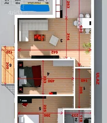 Trosoban stan | 4zida
