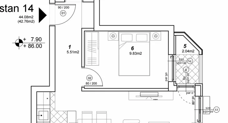 Jednoiposoban stan | 4zida