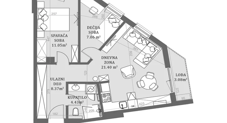 Trosoban stan | 4zida