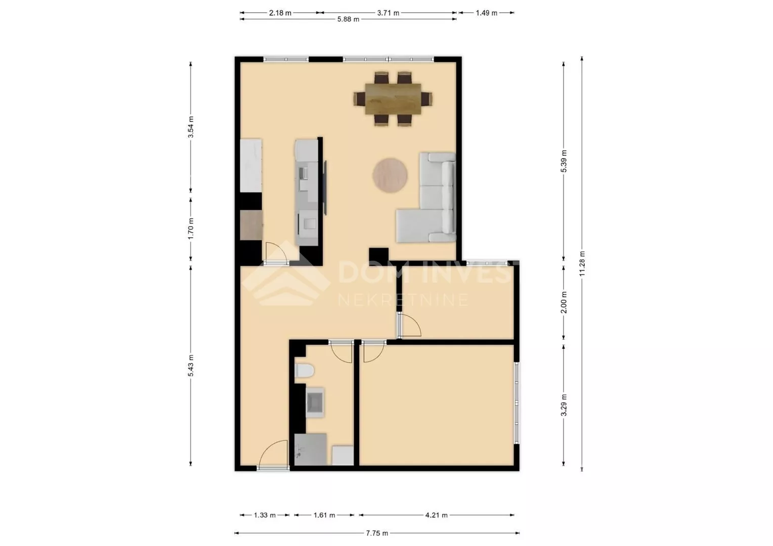 Dvoiposoban stan | 4zida