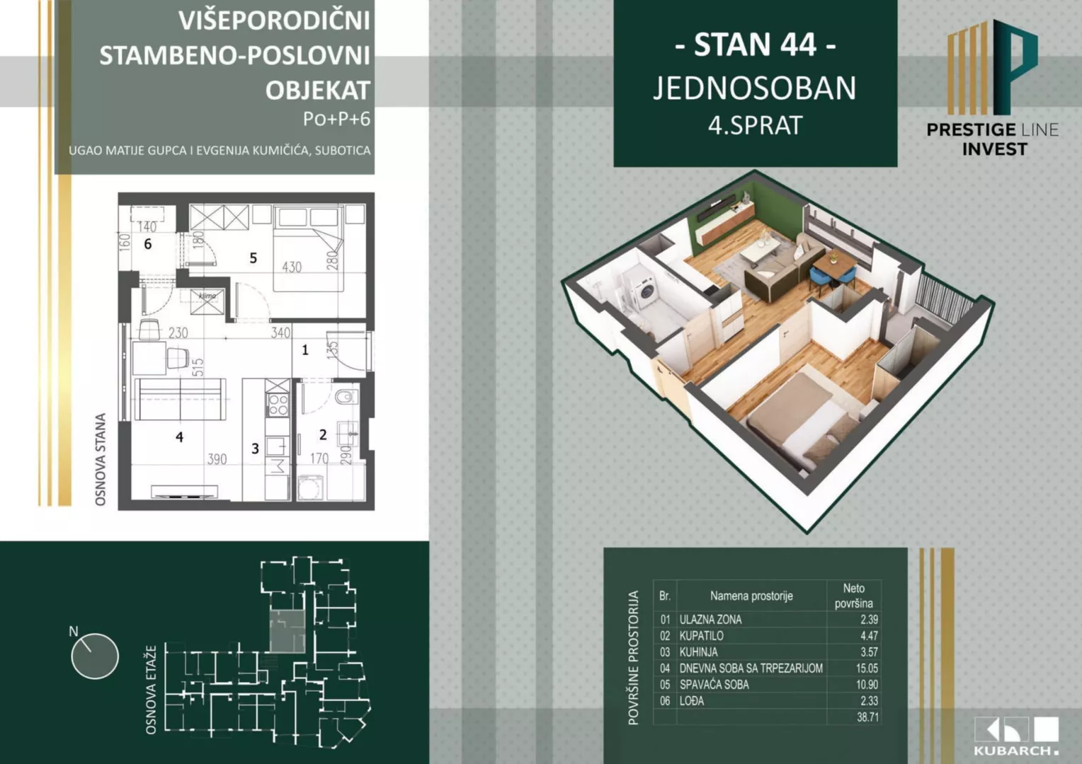 Jednosoban stan | 4zida