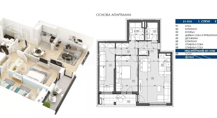 Trosoban stan | 4zida