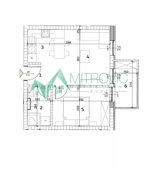 Jednoiposoban stan | 4zida