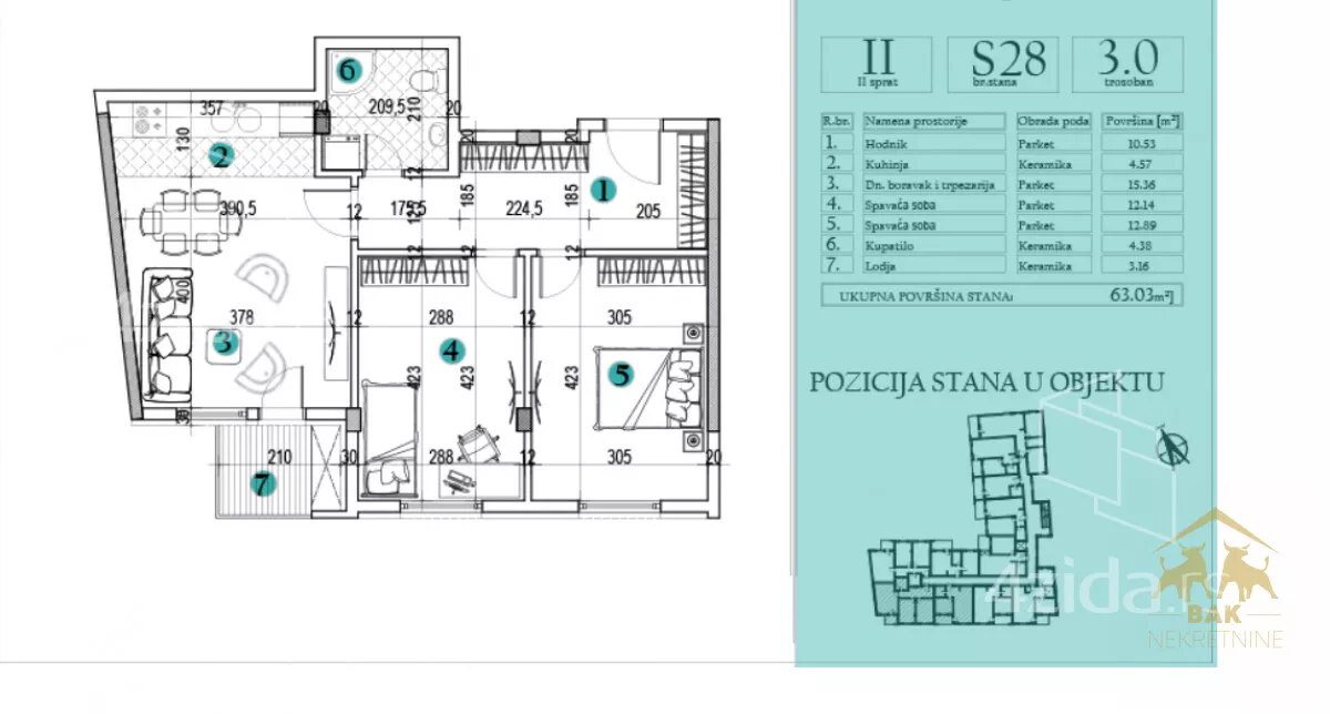 Trosoban stan | 4zida