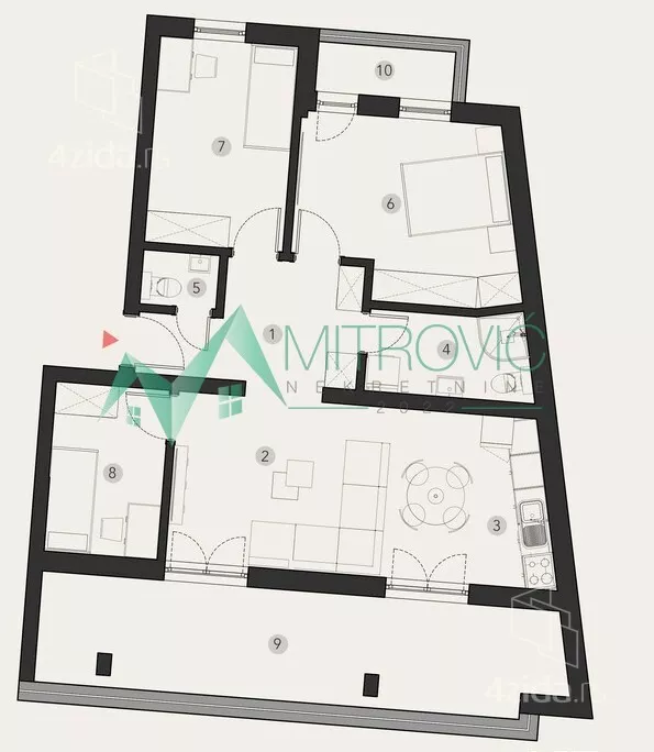 Troiposoban stan | 4zida