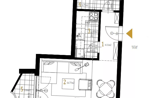 Jednosoban stan | 4zida