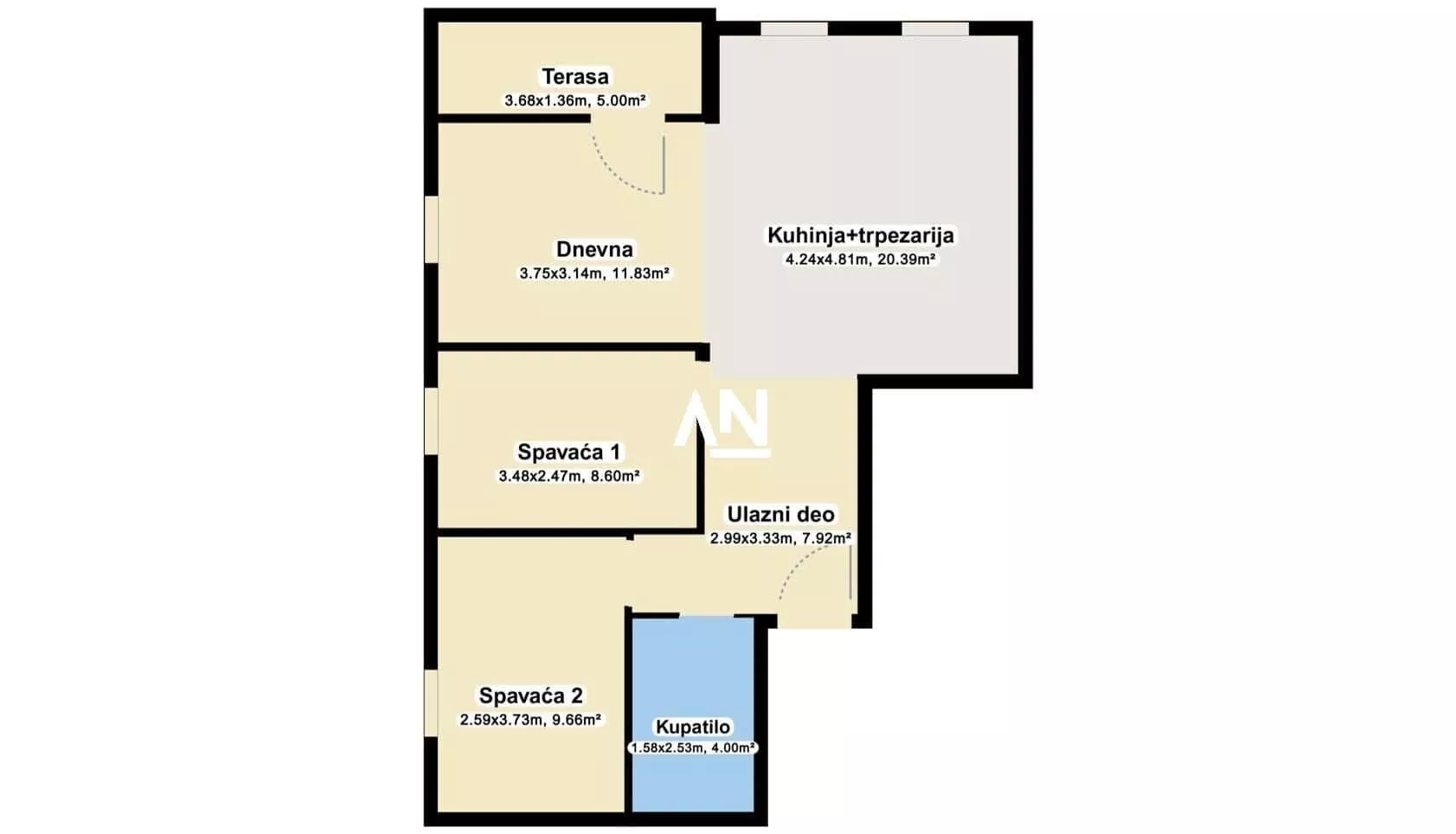 Trosoban stan | 4zida