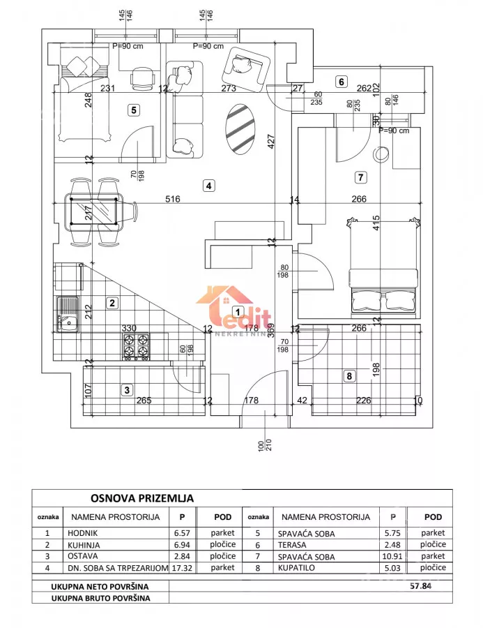 Dvosoban stan | 4zida