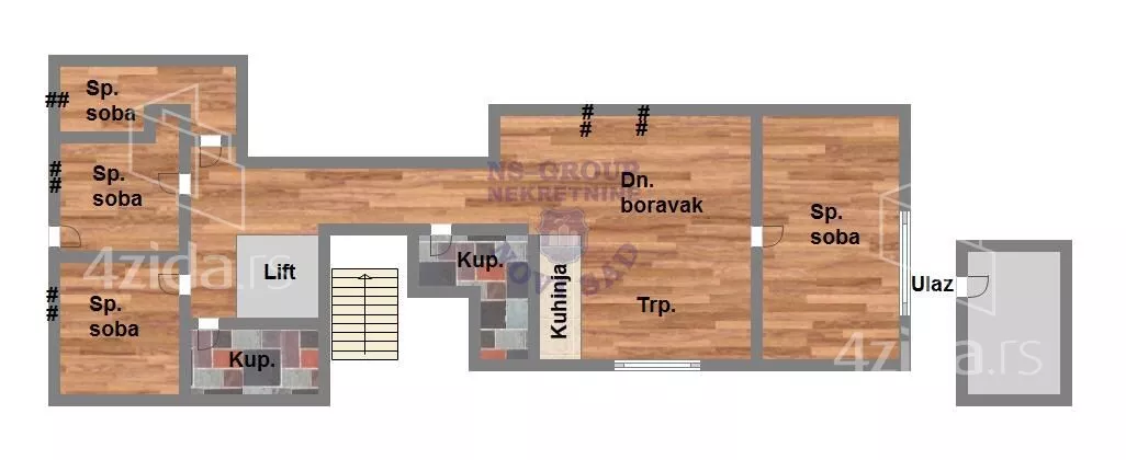 Petosoban stan | 4zida