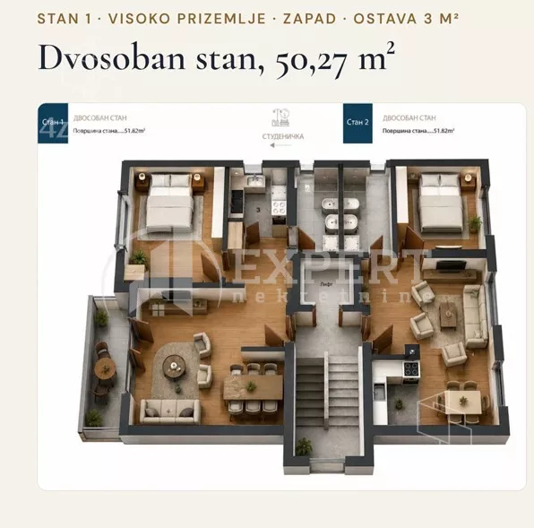 Dvosoban stan | 4zida