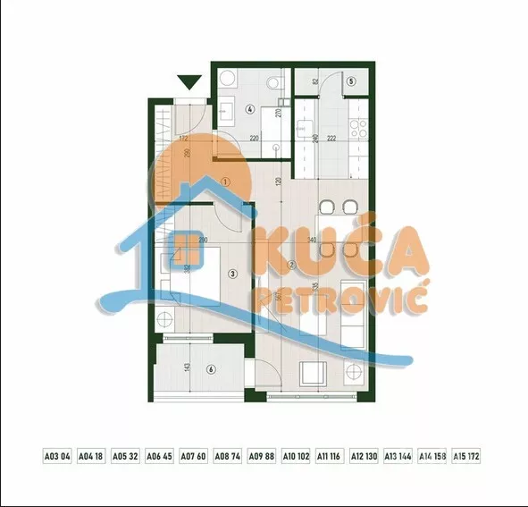 Dvosoban stan | 4zida