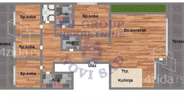 Petosoban stan | 4zida