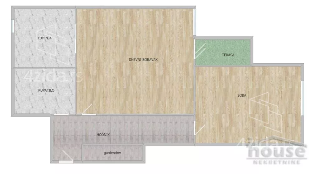 Jednoiposoban stan | 4zida