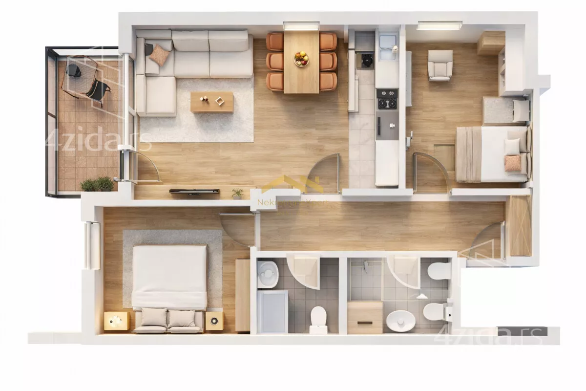 Trosoban stan | 4zida