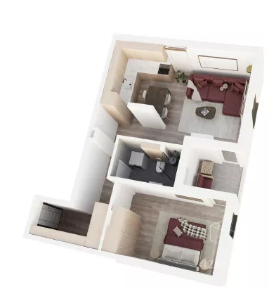 Jednoiposoban stan | 4zida