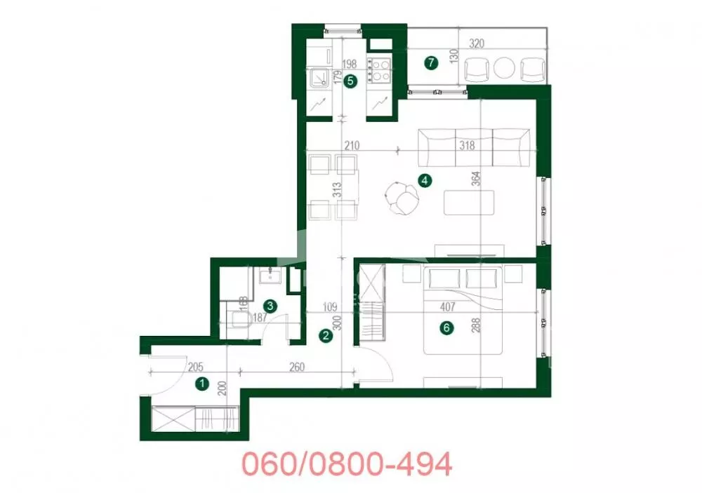 Jednoiposoban stan | 4zida