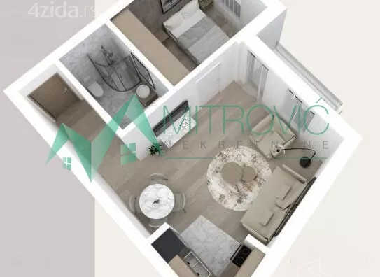 Jednoiposoban stan | 4zida