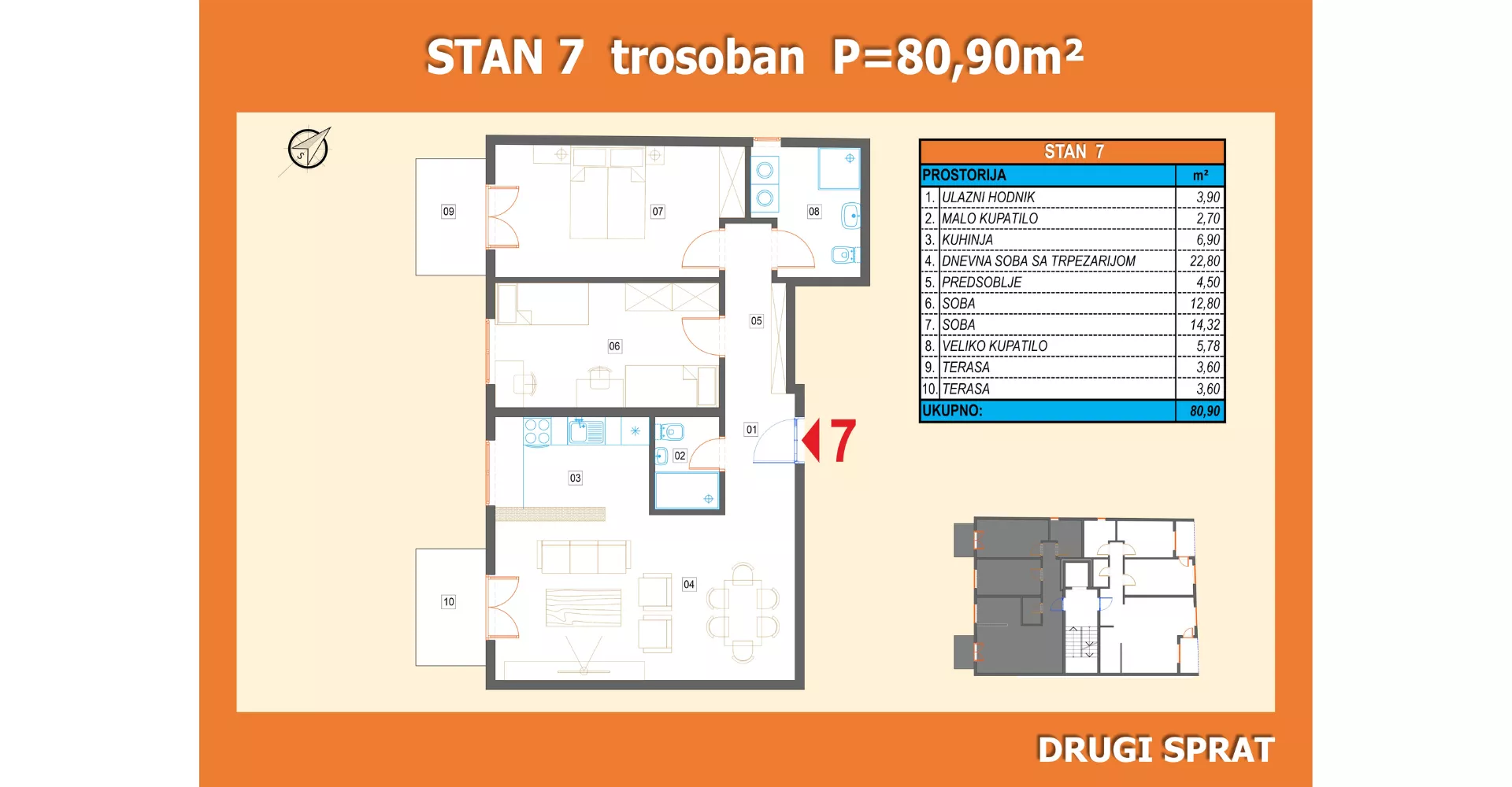 Trosoban stan | 4zida